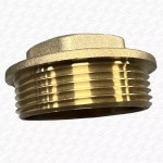 1 1/4" Brass Threaded Flanged Plug - 1.25 INCH BSP Thread Blank Bung - Image 7