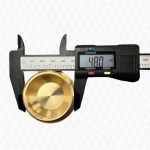 1 1/2" Brass Threaded Flanged Plug - 1.5 INCH BSP Thread Blank Bung - Image 2