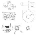 Brushed Brass Gold Round Easy Fix Bracket Kit for Fitting Bar Shower Valves - Image 3