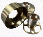 Brushed Brass Gold Round Easy Fix Bracket Kit for Fitting Bar Shower Valves - Image 4