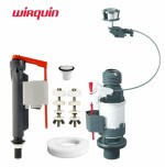 Wirquin Toilet Dual Flush Valve & Inlet Ball Valve Repair Kit with Bolts & Donut