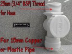 Washing Machine or Dishwasher Tap Valve Speedfit Pushfit Hot or Cold 15mm x 3/4" - Image 3