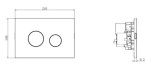 NEW Matte Black Flush Plate for PNEUMATIC Concealed Cisterns Air Hose Type - Image 4