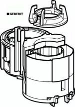 240.574.00.1 Geberit Pneumatic Concealed Cistern Dual Flush Valve Actuation Unit - Image 4