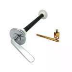 Long Reach Toilet Handle Extended Cistern Lever 350mm HQ Chrome Finish