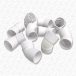 Solvent Weld Waste Pipe Bends - 40mm / 43mm 45-Degree (Pack of 10)