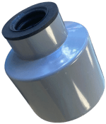 Grey 110mm Soil Pipe Adapter Reducer to 40mm Waste Pipe Pushfit Rubber