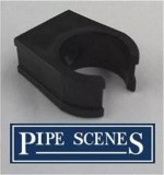 Overflow Condense Pipe 21.5mm Pipe Clips PACK OF 5 - Black Boiler Condensate - Image 4