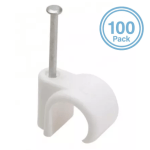 Bag of 100 – 15mm Talon Nail Pipe Clips for Copper or Plastic