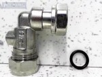 15mm x 1/2" Service Valve With Rubber Seal Angled Elbow for Toilet Taps Showers - Image 2