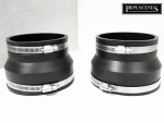 4" Rubber Coupling 110mm PVC Soil Drain Pipe Couplers -Repair Fitting With Clips
