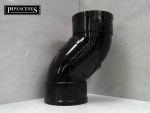 Solvent 110mm Soil Pipe Offset Bends 45° SWAN NECK - Black Glued 4" ABS Vent - Image 4