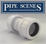 5 x 21.5mm Pipe Coupler Compression No Glue Needed Overflow Condense Pipe Joiner - Image 2