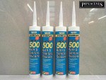 4 x EVERBUILD Everflex 500+ Premium Grade Bath & Sanitary Silicone Sealant CLEAR - Image 3
