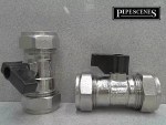 2 x 22mm Chrome Isolation Valve With Handy Finger Lever 22mm Shut Off Valve Ball - Image 2
