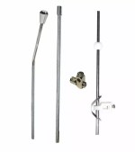 Replacement Pop Up Waste Rod Set with Metal Joining Bracket Basin Pop-Up ANGLED