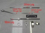 Replacement Pop Up Waste Rod Set with Metal Joining Bracket Basin Pop-Up ANGLED - Image 3