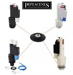 2 x SV01967 Ideal Standard Armitage Shanks Flush Valve Washer & Clip Diaphragm - Image 2