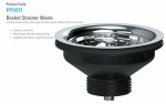 Kitchen Sink Basket Strainer Waste Kit 1 x WITHOUT Overflow & 1 x RECTANGULAR - Image 3