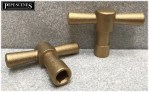 2 x Lockshield Handle Key Pump Valve Stopcock Outside Garden Hose Union Bib Tap