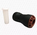 Blue MDPE 25mm x 22mm Copper Tube Push Fit Adapter Reducer Plasson