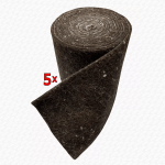 5 x Rolls of Hair Felt Pipe Lagging Wrap 4" Wide x 24ft Long