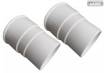 Gutter Down Pipe Rainwater Repair Set 2 x Joiners for 68mm White Drain Pipe - Image 4