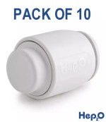 Pack of 10 - Hep2O - 10mm Stop End Blank Cap - HD62/10W - Pushfit by Wavin