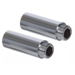 Pair of Chrome Shower Arm Extensions 50mm (1/2" M x F)