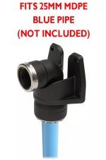 Outdoor Garden Tap Hose Union Bib Tap 1/2" & 25mm PUSHFIT Wall Plate Elbow - Image 2