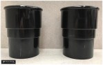 Gutter Down Pipe Rainwater Repair Set 2 x Joiners for 68mm Black Drain Pipe - Image 3