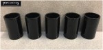 Pack of 5 Overflow Condense Pipe 21.5mm Straight Joiners Black Boiler Condensate - Image 2