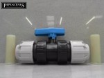 32mm Blue MDPE Water Pipe Stopcock Stop Cock Tap Water Main Switch Ball Type - Image 2