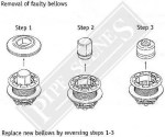 4 x Grohe Spares Spare Button Bellow Service Kit - Image 7