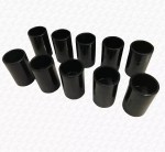 Pack of 10 Overflow Condense Pipe 21.5mm Straight Joints Black Boiler Condensate