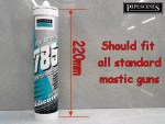 Box of 12 DOW CORNING 785+ Bacteria Resistant Bath Sanitary Silicone Sealant CLEAR - Image 6