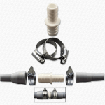 17-22mm washing machine waste hose adaptor with clips