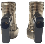 10 x 15mm x 1/2" Isolating Shut Off Valve with Flat Face for Tap Flexis Service - Image 4