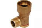 Gas Bayonet Elbow Brass Socket ANGLED 1/2" for Gas Cooker Hose Fitting with PTFE - Image 2