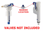 Geberit Cistern Washer Pack - Syphon & Inlet Valve Service Seals - Image 2