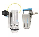 Slimline Compact Concealed Toilet Cistern & Pipe with Matt Black Push Button - Image 2