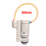 Slimline Compact Concealed Toilet Cistern & Pipe with Matt Black Push Button - Image 5