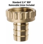 1/2" Garden Outside Outdoor Bib Tap Hose Connector with Quarter Turn Blue Lever - Image 4