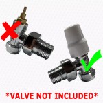 2 x Replacement White Lockshield Radiator Valve Cover Caps Only Rob Pond - Image 2