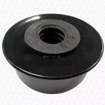 Waste to Soil Adapter Cap Pipe Reducer 110mm 4" to 32mm 1 1/4" Black - Image 2