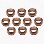 10 PACK - 10mm Compression Fittings Copper Olives Rings Microbore Size