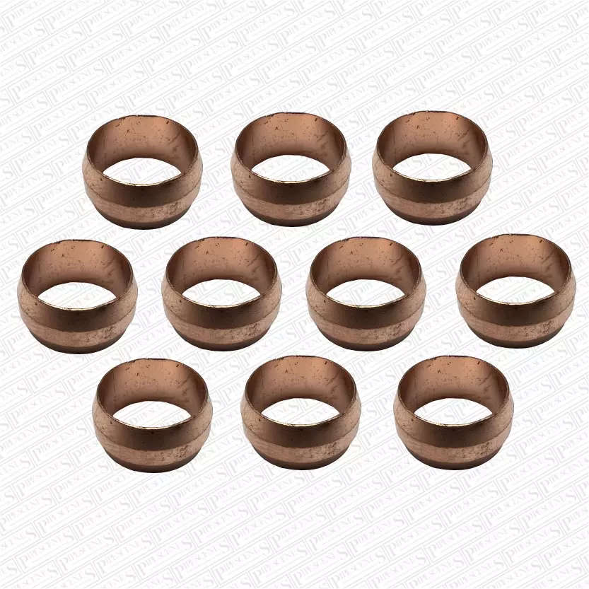 10 PACK - 10mm Compression Fittings Copper Olives Rings Microbore Size ...