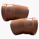 PAIR OF 110mm Underground Drainage Bends 15 Degrees Single Socket Slight Bend - Image 4
