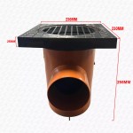 110mm Bottle Trap Gully with 230mm Square Top - for Drainage - Soil - Image 3