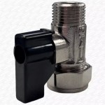 10 x 15mm x 3/8" Isolating Shut Off Valve with Flat Face for Tap Flexis Service - Image 4